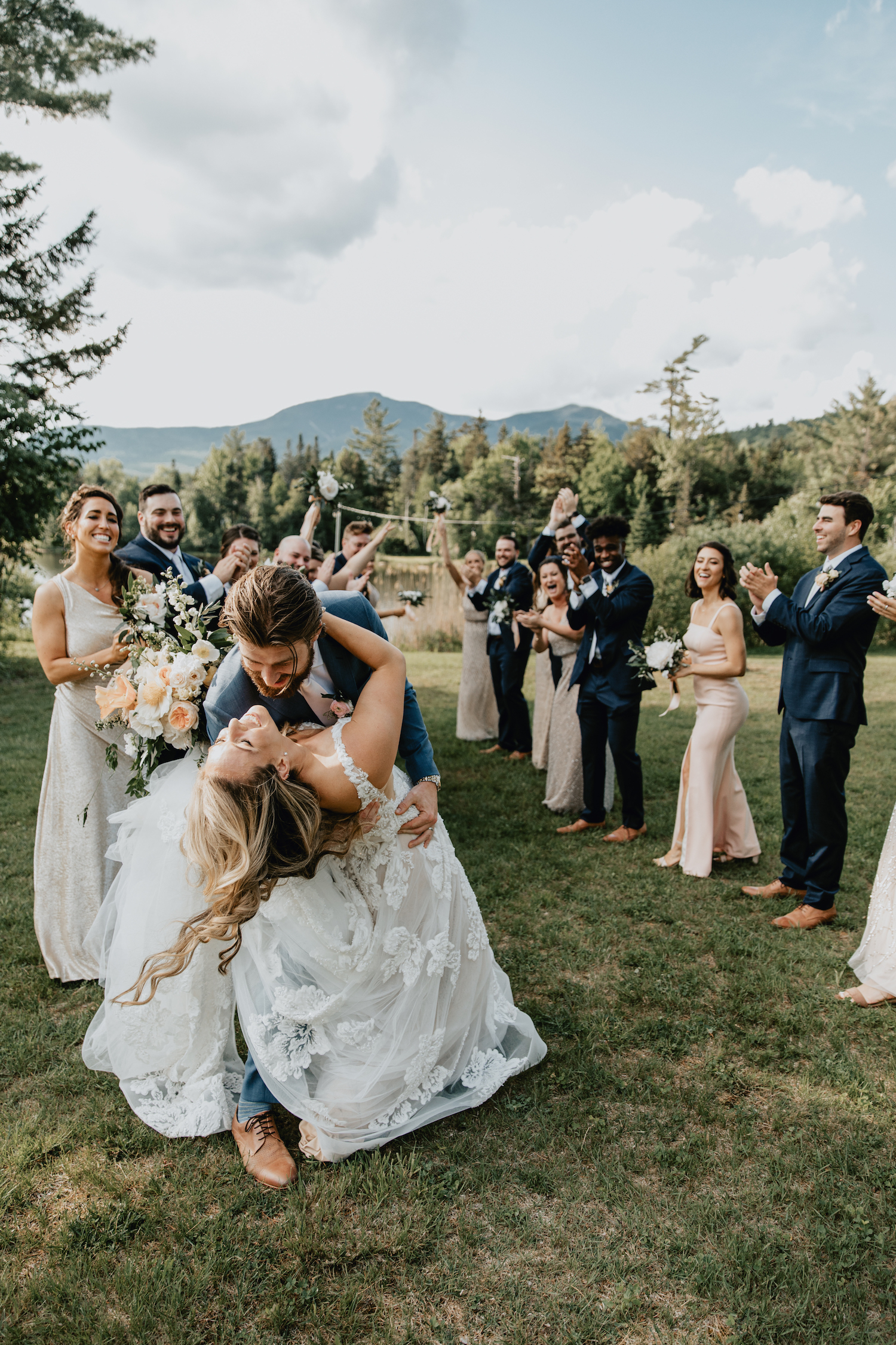 Romantic, Boho Waterville Valley Wedding Image