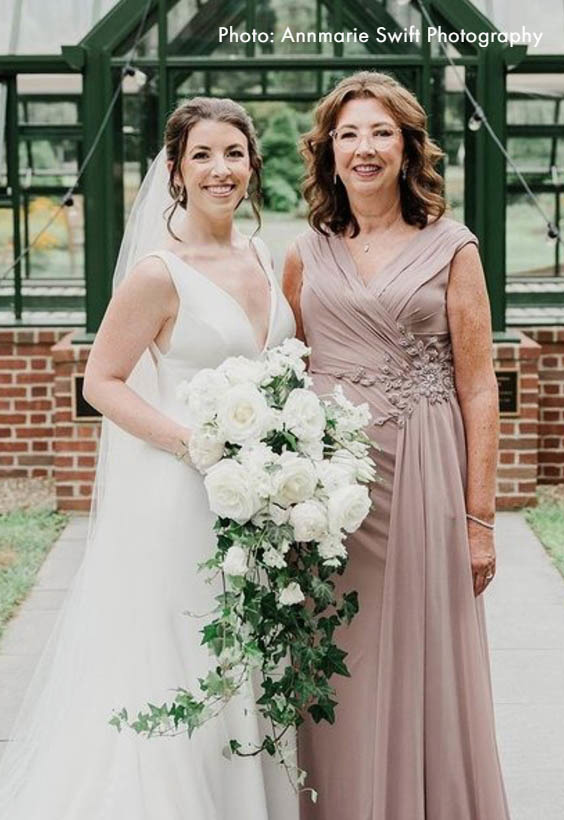 Photo of mother of bride wearing a mothers collection dress