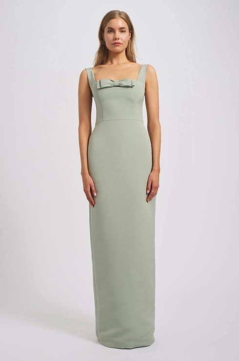 Model wearing a bridesmaid dress