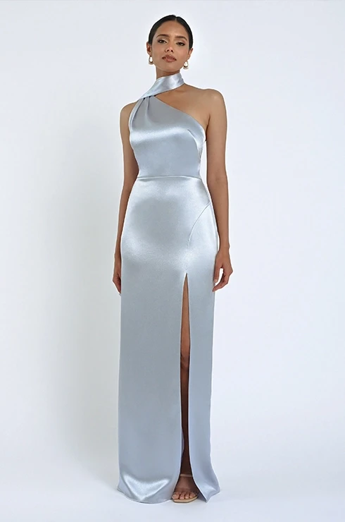 Model wearing a bridesmaid dress