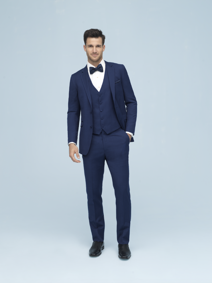 Cobalt blue brunswick tuxedo top