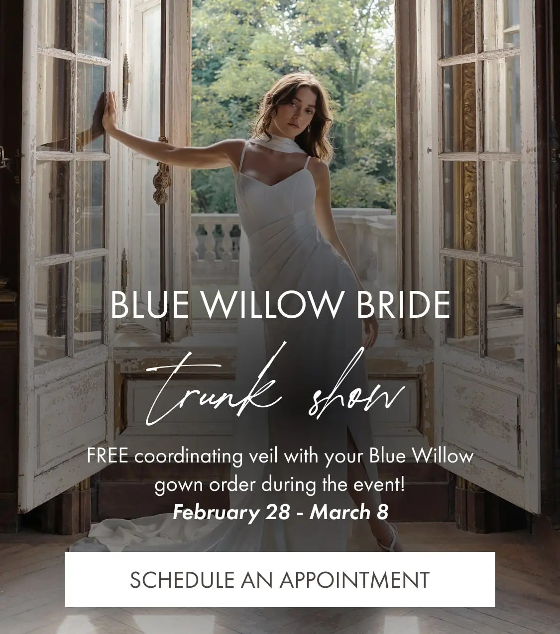 Blue Willow Bride Trunk Show at Madeleine's Daughter