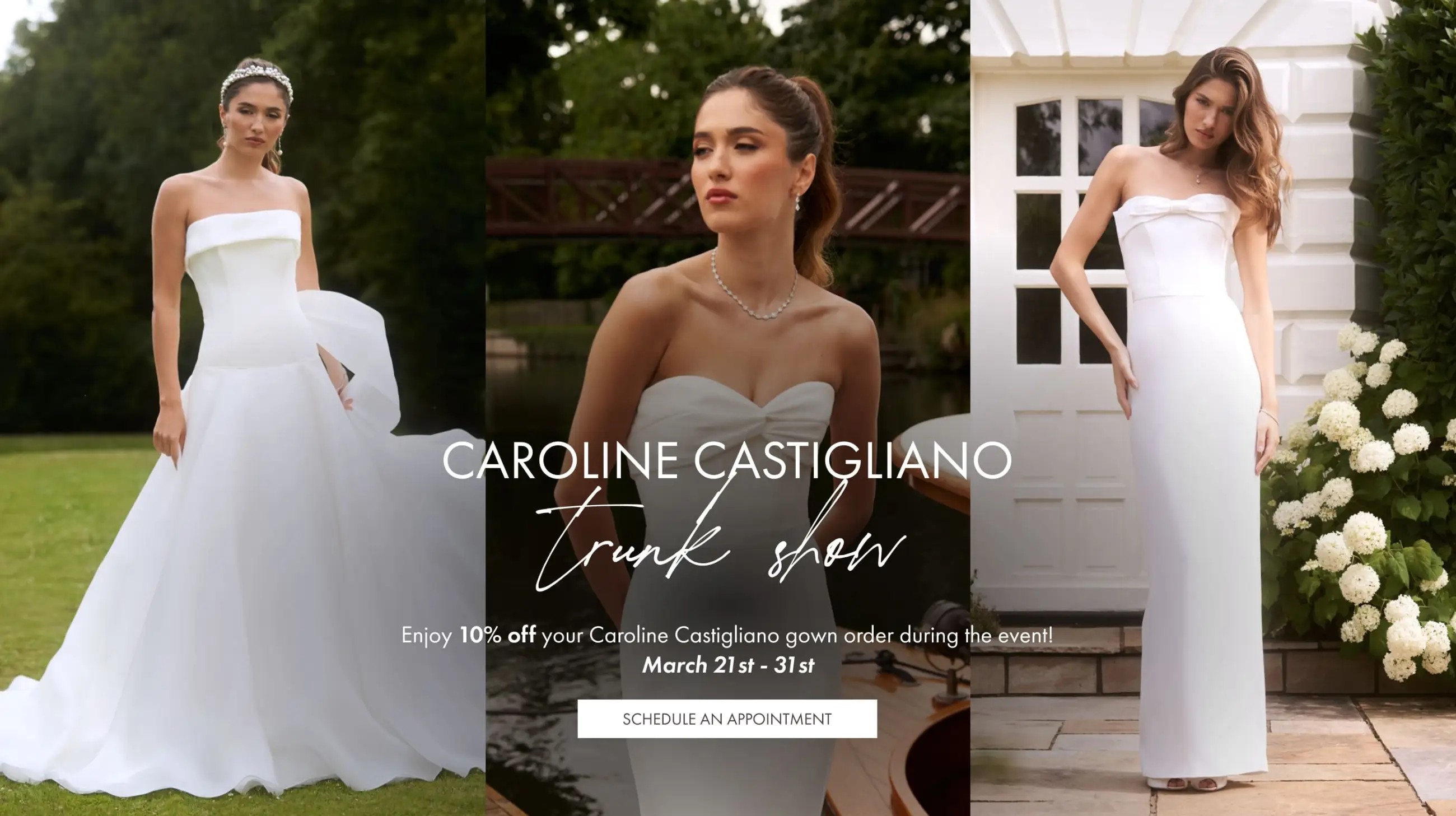 Caroline Castigliano Bridal Trunk Show at Madeleine's Daughter