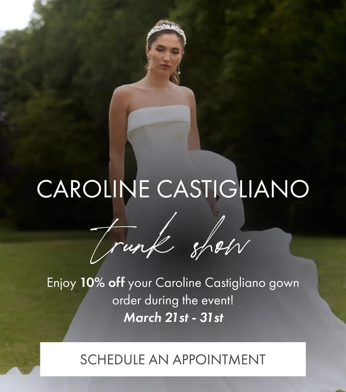 Caroline Castigliano Bridal Trunk Show at Madeleine's Daughter