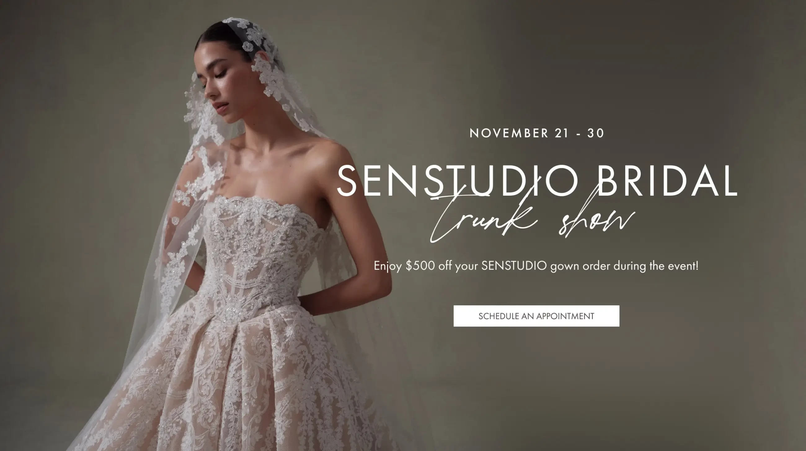 senstudio bridal trunk show at Madeleine's Daughter