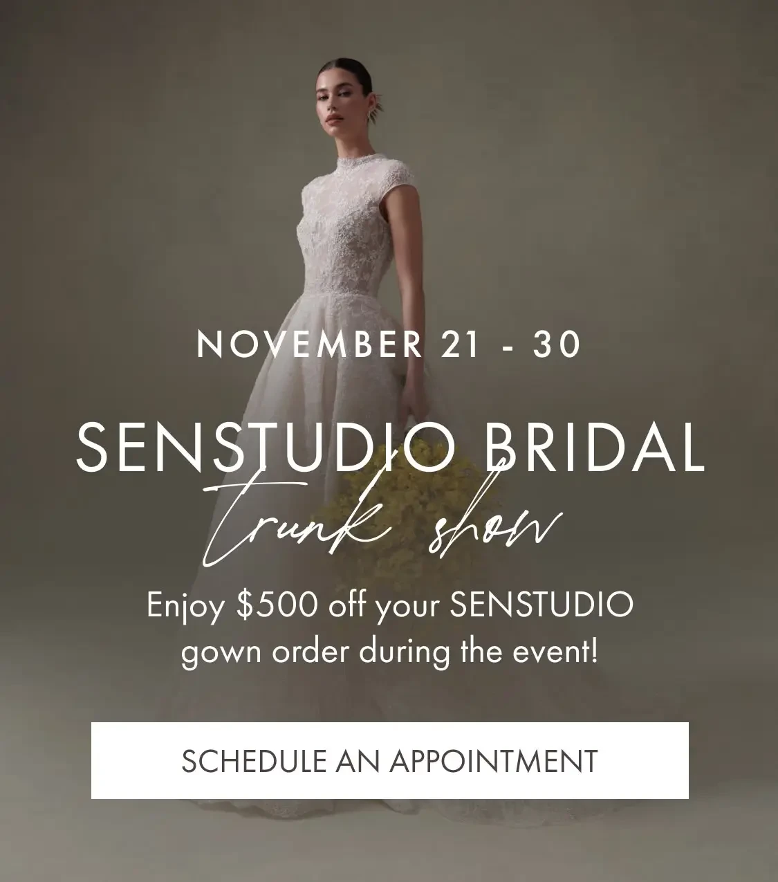 senstudio bridal trunk show at Madeleine's Daughter